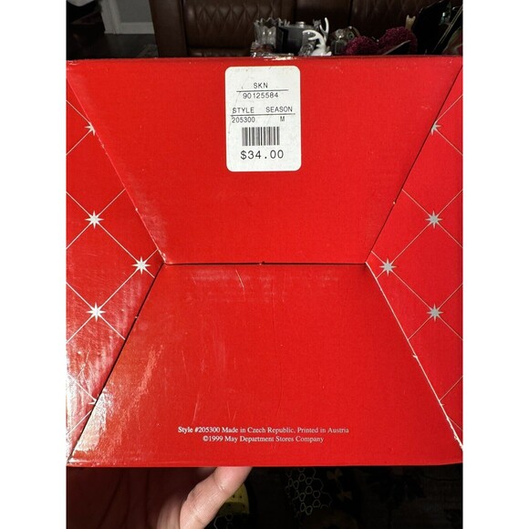 Royal Limited Crystal Clear Christmas Tree Covered Dish 24% Leaded 1999 RARE - Picture 9 of 12